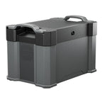 ALLPOWERS S2000 Pro, rear and side view showing AC charging inlet and ventilation